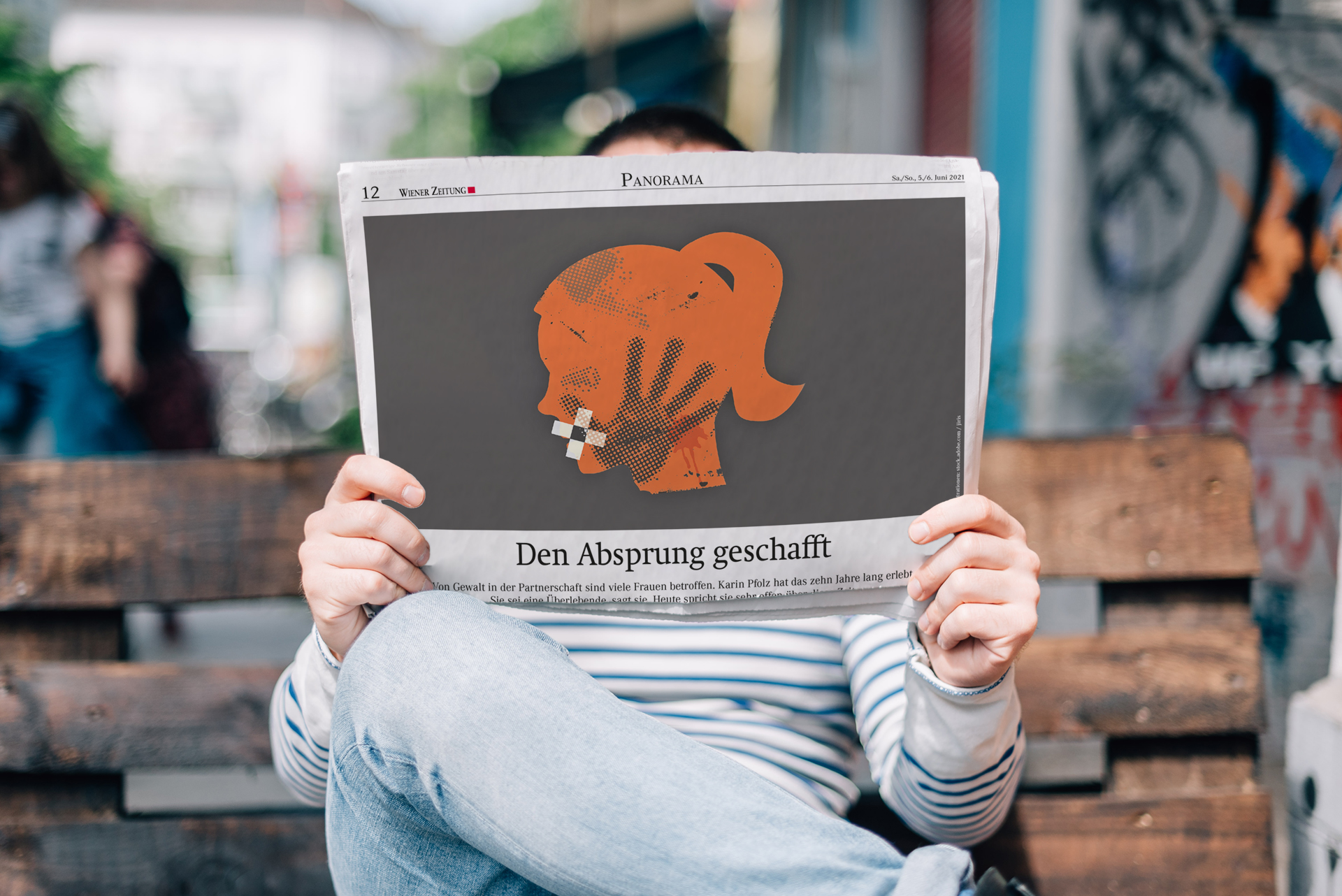 Den Absprung geschafft